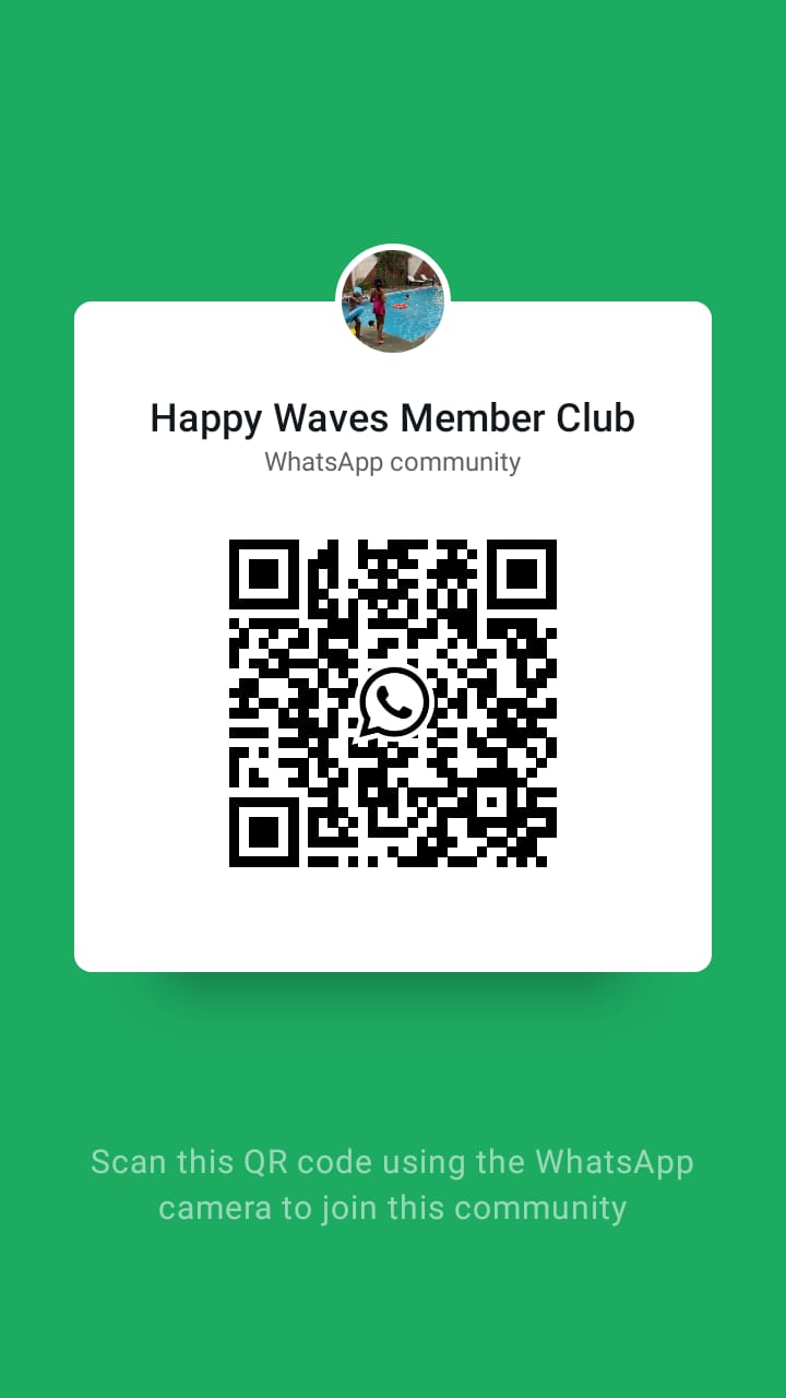 Scan QR code to join Happy Waves WhatsApp Community
